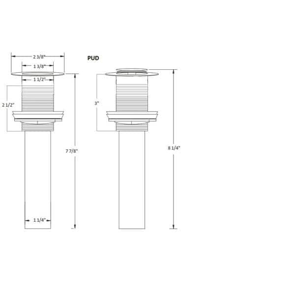 Brushed Nickel Spring-Loaded Pop-Up Drain for Bathroom Sink