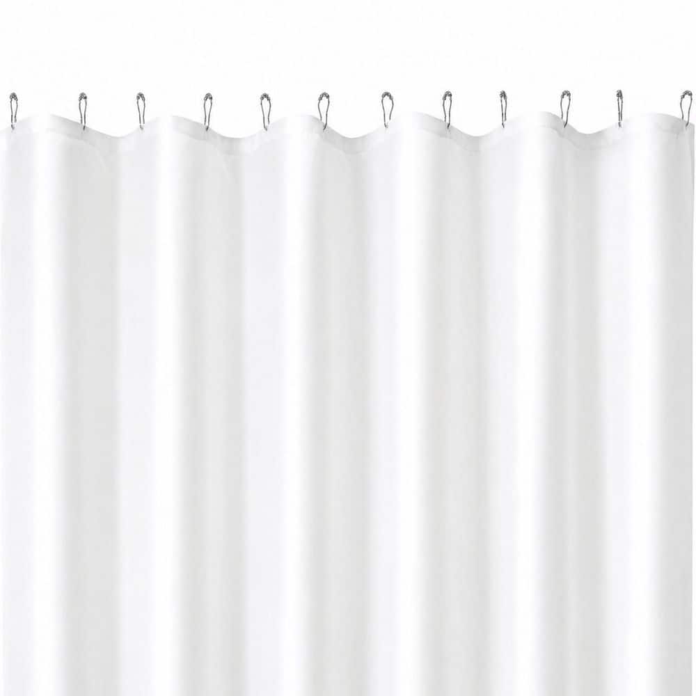 70 in. W x 72 in. L White Fabric Shower Curtain Liner with Magnets, Pack of 1, Washable price history on PriceWatchPro