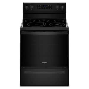 5.3 cu. ft. Electric Range with Self-Cleaning Convection Oven in Black