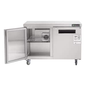 30 in. 11.9 cu. ft. Manual Defrost Upright Freezer in Stainless Steel