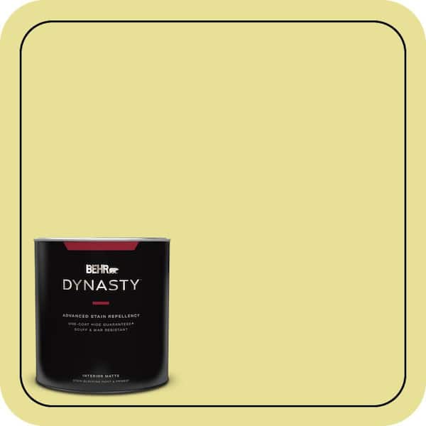 BEHR DYNASTY 1 qt. #P340-3 Reviving Green Matte Interior Stain-Blocking Paint and Primer