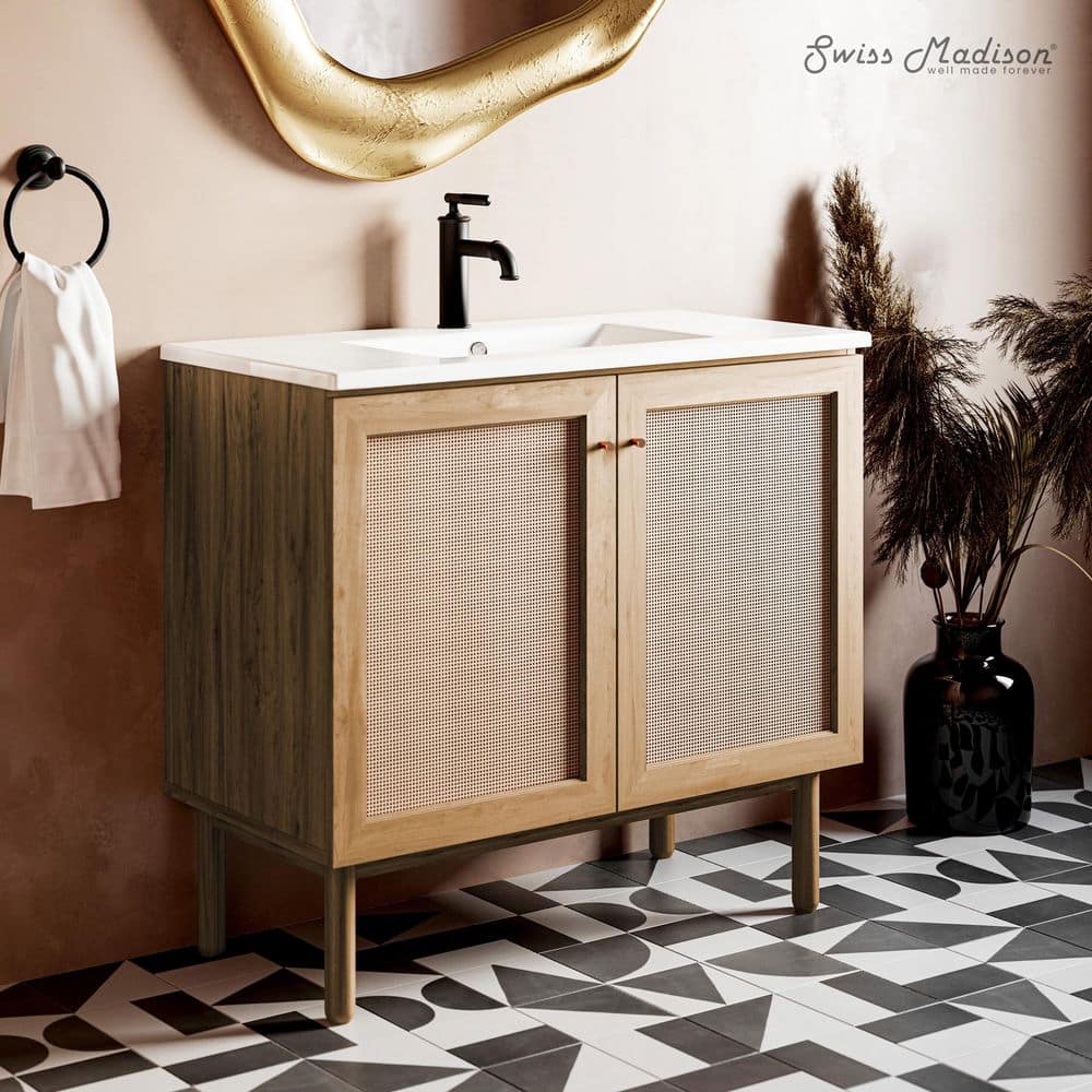 Swiss Madison Classe 36 in. Bathroom Vanity in Oak SM-BV663 - The