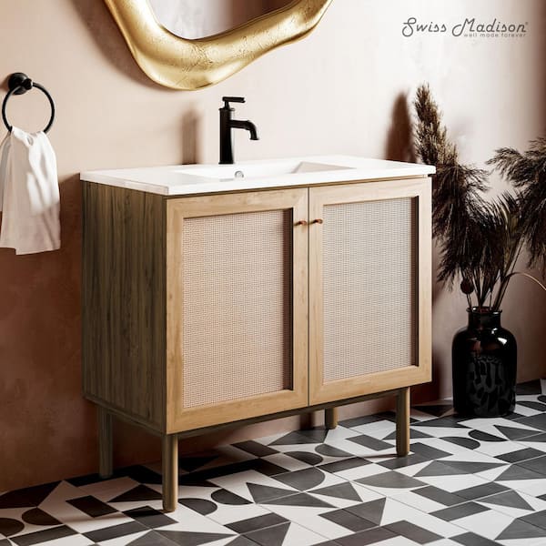Classe 36 in. Bathroom Vanity in Oak