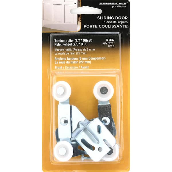 Prime-Line 7/8 in. Tandem Wardrobe Door Roller Assembly, Front (2