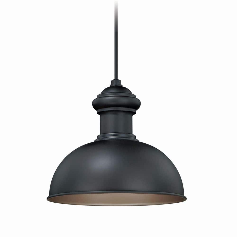 Franklin 10-Inch Gold Glass Farmhouse Pendant Light