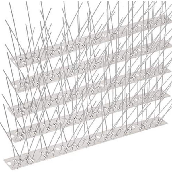 Stainless Steel Bird Spikes 100 ft. for Pigeons and Small Birds - Outdoor Bird Deterrent