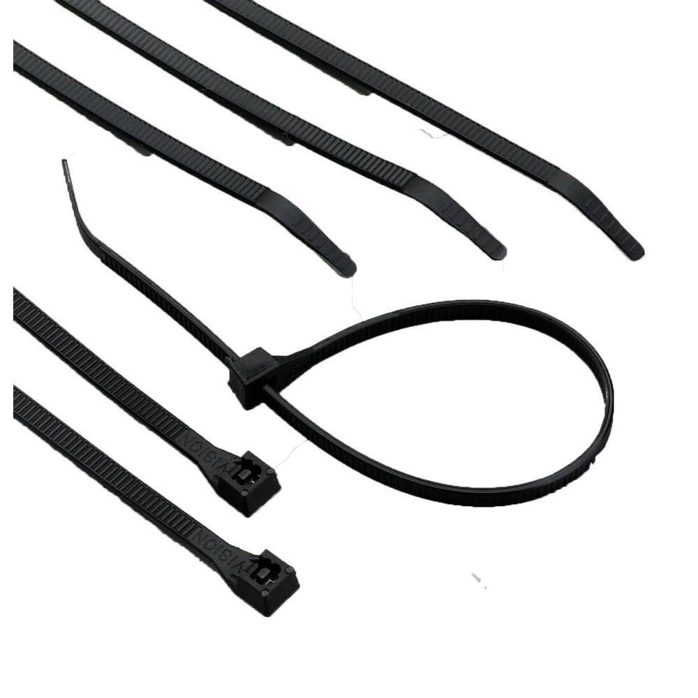 Secure Cable Ties 84 x 3 inch Heavy Duty Black Cinch Strap - 2 Pack