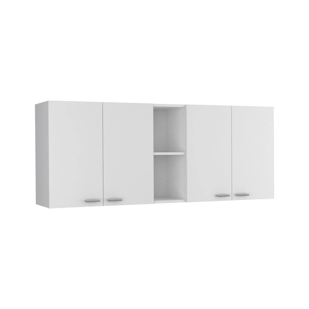 59.05 in. W x 12.4 in. D x 23.62 in. H in White Assembled Upper Wall ...