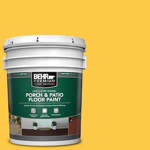 5 gal. #P290-6 English Daisy Low-Lustre Enamel Interior/Exterior Porch and Patio Floor Paint