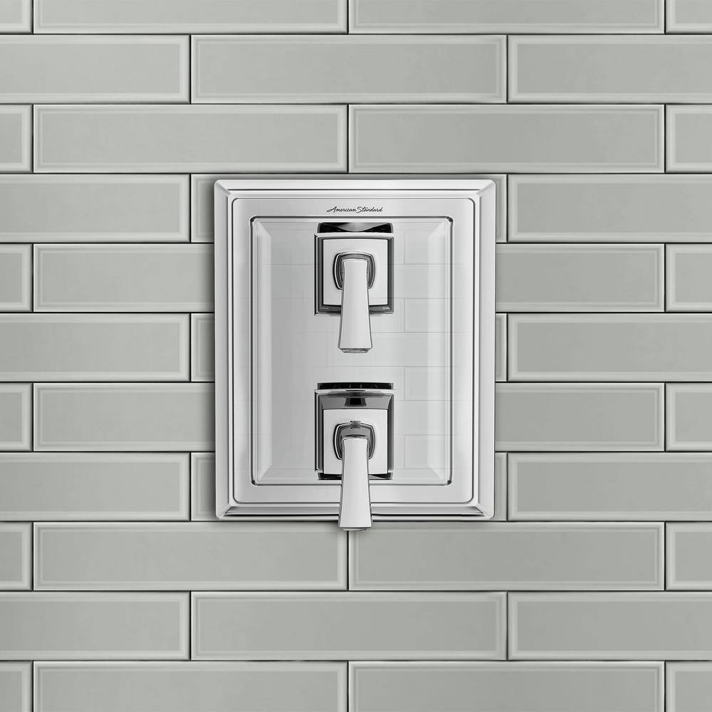 Polished Chrome 2-Handle Wall Mount Shower Diverter Trim