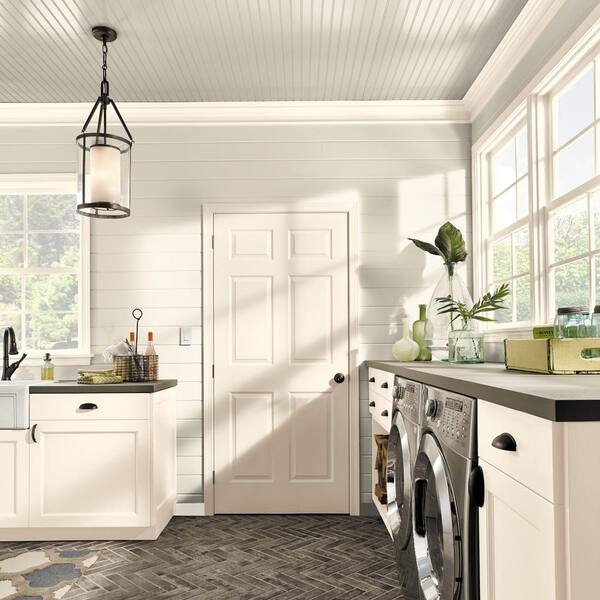 BEHR PREMIUM 1 qt. #YL-W4 Linen White Interior Chalk Decorative Paint  710004 - The Home Depot