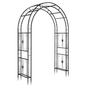 94.5 in. x 75.5 in. Garden Iron Arbor