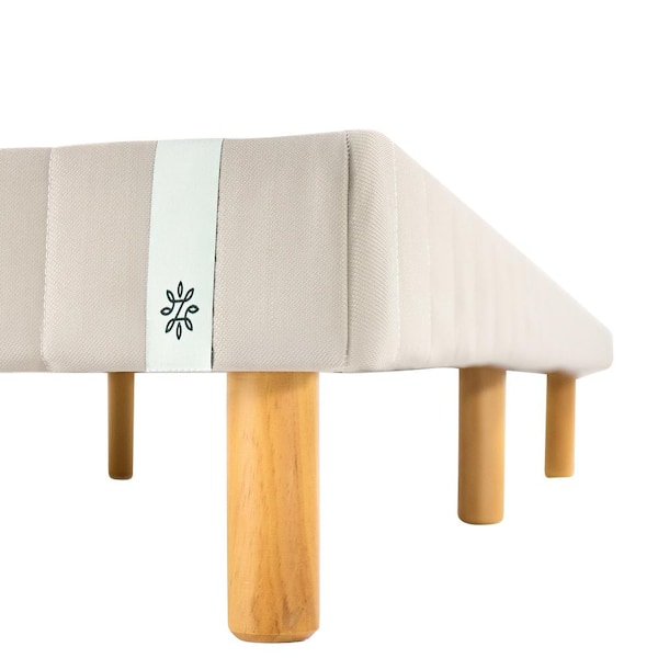 Good Design Winner Beige Metal Full 11 in. Mattress Foundation