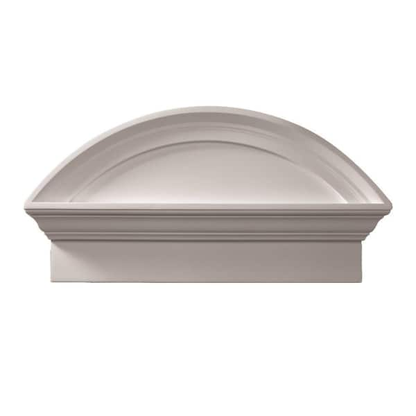 Fypon 48 in. x 22 1/2 in. x 4 1/2 in. Polyurethane Combination Segment Arch Pediment