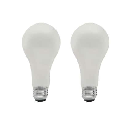 50-100-150-Watt A21 Standard Life 3-Way Incandescent Light Bulb in 2850K Bright White Color Temperature (2-Pack)