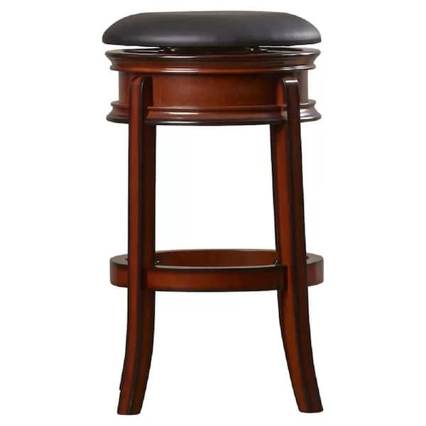 Magellan 29 in. Brandy Swivel Cushioned Bar Stool