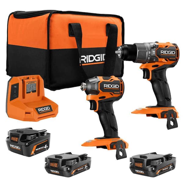 18V NUKE SubCompact Brushless Cordless 2-Tool Combo Kit w/ 4Ah MAX Output Battery, (2)2Ah MAX Output Batteries & Charger