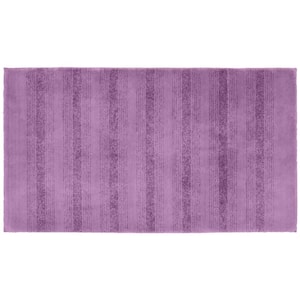 Essence Purple 30 in. x 50 in. Washable Bathroom Accent Rug