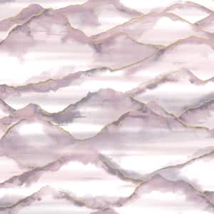 Metallic Mountains Paper Strippable Wallpaper (Covers 57 sq. ft.)