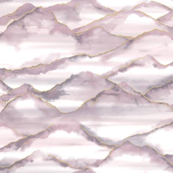 Walls Republic Metallic Mountains Paper Strippable Wallpaper (Covers 57 sq. ft.)