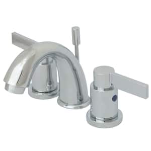 NuvoFusion 2-Handle 8 in. Widespread Bathroom Faucets with Plastic Pop-Up in Polished Chrome