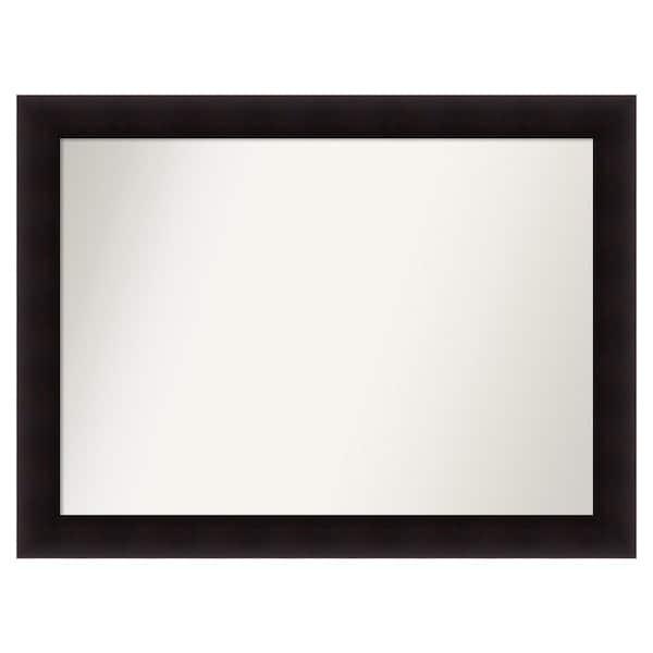Amanti Art Portico Espresso 43.75 in. x 32.75 in. Custom Non-Beveled Wood Framed Batthroom Vanity Wall Mirror
