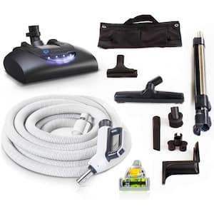 Premium 35 ft. Universal Central Vacuum Hose Kit With Wessel Werk Power Nozzle and 6 ft. Pigtail Cord