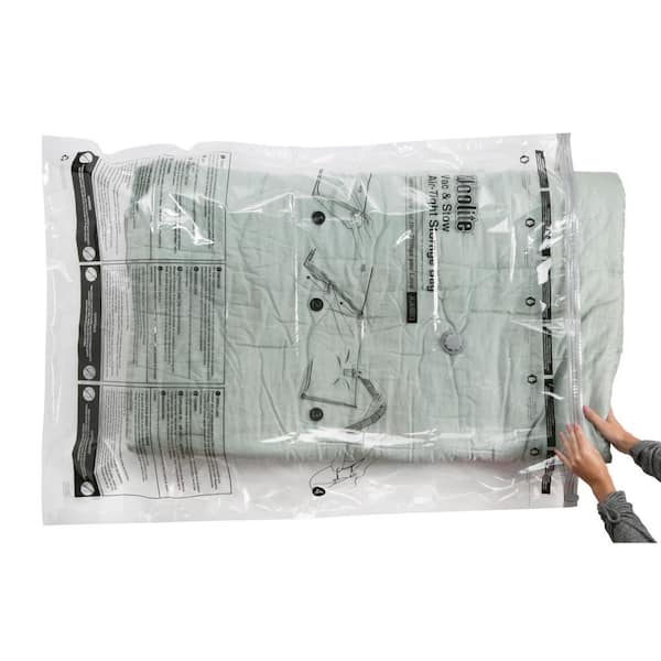 Woolite White Nylon Air-Tight Jumbo Cube Vacuum Storage Bags - 35