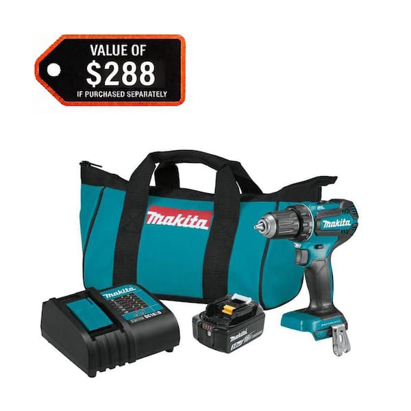 18V LXT Lithium-Ion Brushless Cordless 1/2 in. Driver-Drill Kit, 3.0Ah