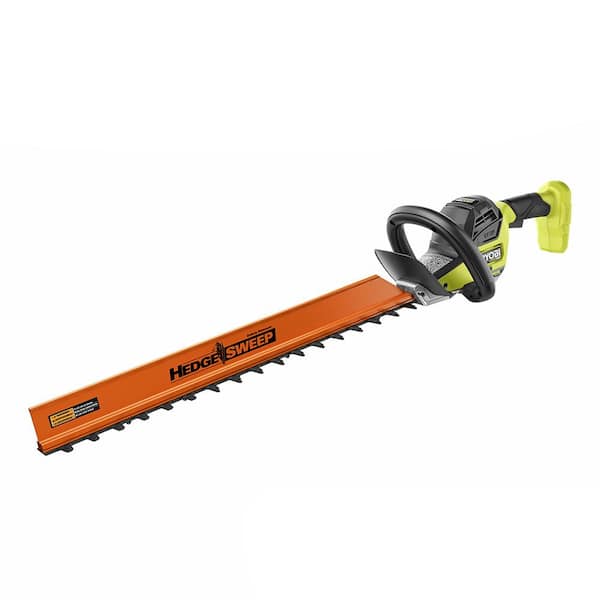 RYOBI ONE HP 18V Brushless Whisper Series 24 in. Cordless Hedge Trimmer Tool Only P26011BTL The Home Depot