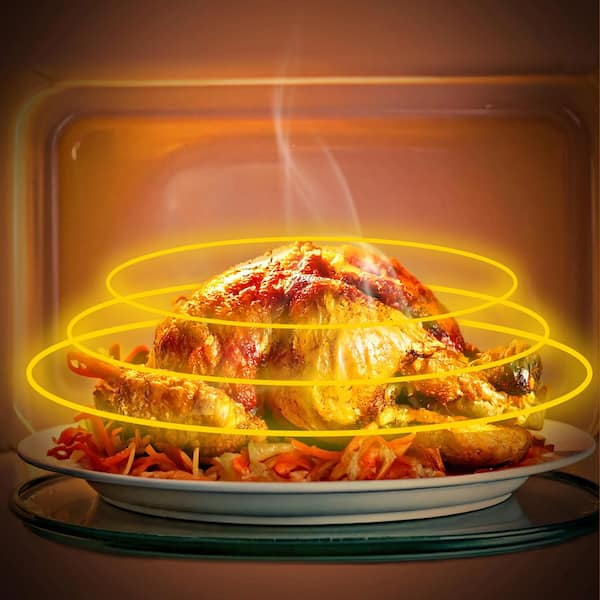 Total Chef Retro Microwave Oven, 700W, 0.7 Cu Ft, Digital Quick