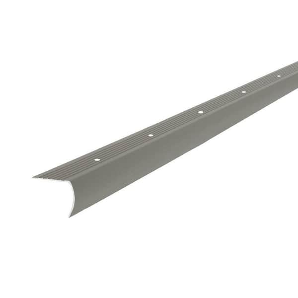 1-1/8 in. x 36 in. Titanium Aluminum Brushed Stair Edging