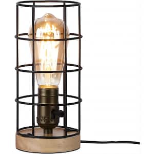 8.66 in. Black Architect Small Table Lamp