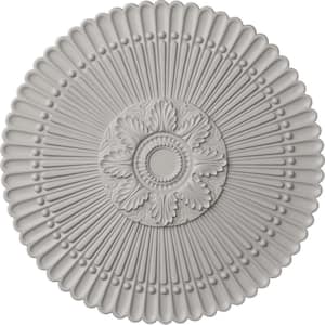 30 in. x 1-1/4 in. Nexus Urethane Ceiling Medallion (Fits Canopies up to 2-3/4 in.), Ultra-Pure White, Ultra Pure White