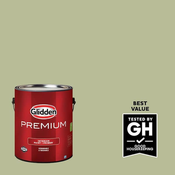 Glidden Premium 1 gal. PPG1122-4 Bahia Grass Eggshell Interior Latex Paint