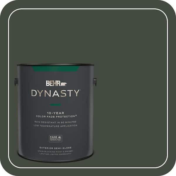 BEHR DYNASTY 1 gal. #BXC-12 Deep Forest Semi-Gloss Exterior Stain-Blocking Paint & Primer