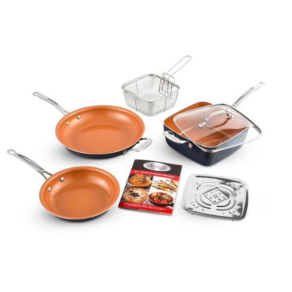 Gotham Steel Pantastic Nonstick Ti Cerama Pans Set (7-piece) - Bed Bath &  Beyond - 16901172