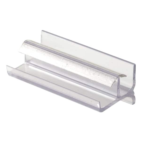 Prime-Line Tub Enclosure Bottom Guide, Workright Products, Clear Plastic, Snap-In