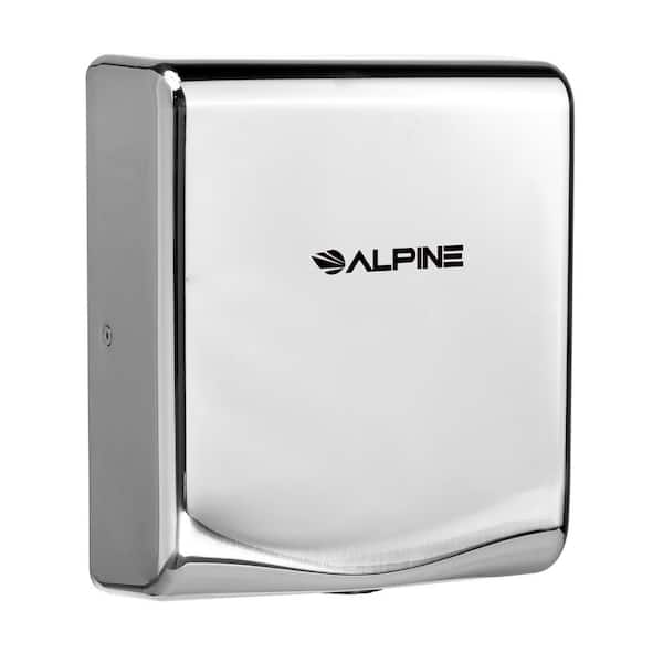 Alpine Industries Willow Commercial Chrome Brushed Stainless Steel High Speed Automatic Electric Hand Dryer