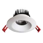 4 in. White 3000K Canless Remodel Baffle Integrated LED Recessed Light Kit