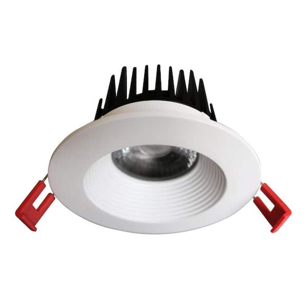 EnviroLite 4 in. White 4000K Canless Remodel Baffle Integrated LED
