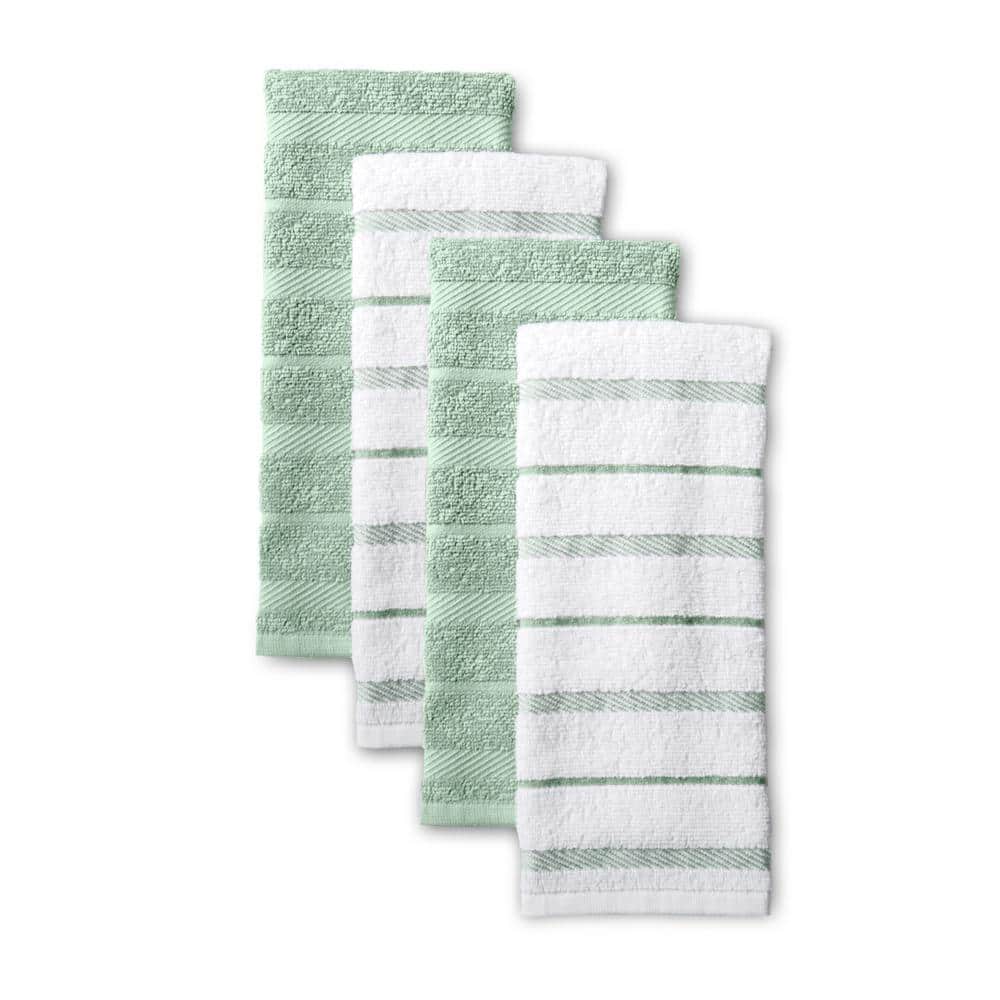 KitchenAid Albany Pistachio Green Kitchen Towel Set (Set of 4