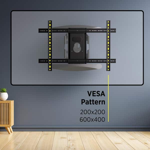 ProMounts Full Motion Articulating TV Wall Mount for 42 in. - 85 in. VESA  200x200 to 600x400 TV Mounting Bracket with Post Level MA641 - The Home  Depot
