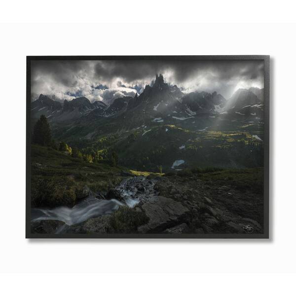 Stupell Industries Storm Over The Mountains Epic Landscape Photograph By Enrico Fossati Framed Wall Art 11 In X 14 In 1 Fr 11x14 The Home Depot