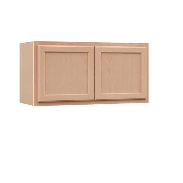 Recessed Panel 36 in. W x 12 in. D x 18 in. H Assembled Wall Bridge Kitchen Cabinet in Unfinished