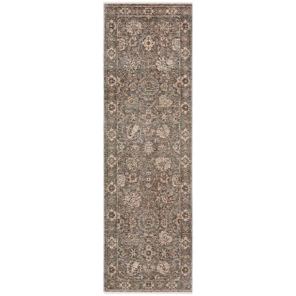 Yarra Vintage 2 ft. 3 in. x 7 ft. 10 in. Gray Runner Rug