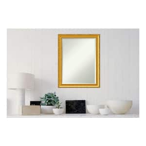 Medium Rectangle Gold Casual Mirror (27.63 in. H x 21.63 in. W)
