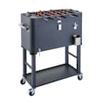 80 qt Detachable Tub Foosball Cooler w/ Cover Gray