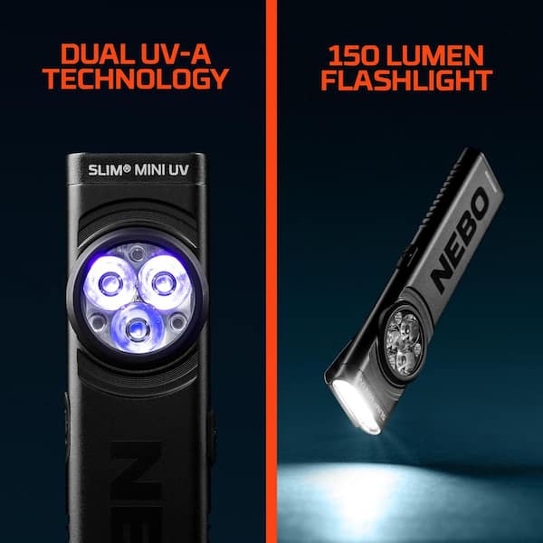 NEBO SLIM 360 LUMENS RECHAREABLE BATTERY LED UV POCKET PEN
