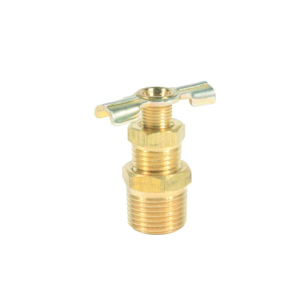 Camco 3/8 in. Brass Screw-On RV Water Heater Drain Valve